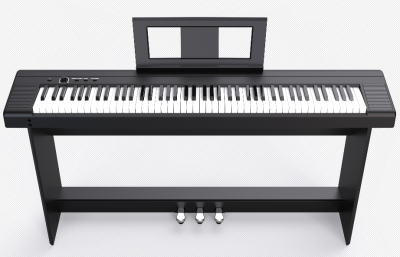 新しい 88キー 滑り止め キーボード強度垂直電子デジタル木目調ブラックピアノ